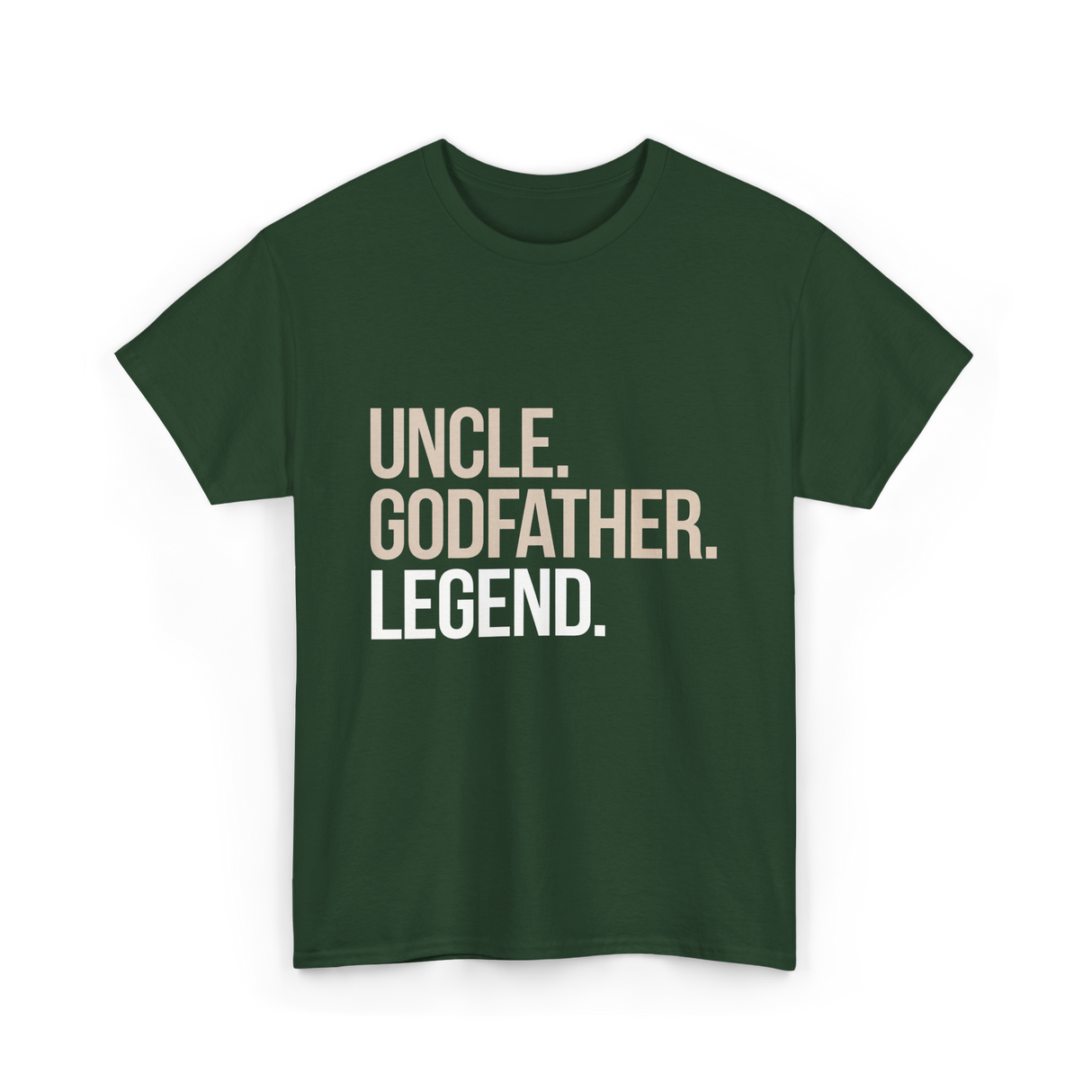 Uncle Godfather Legend Godfather T-Shirt - Forest Green