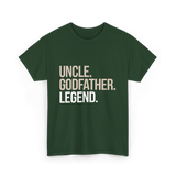 Uncle Godfather Legend Godfather T-Shirt - Forest Green