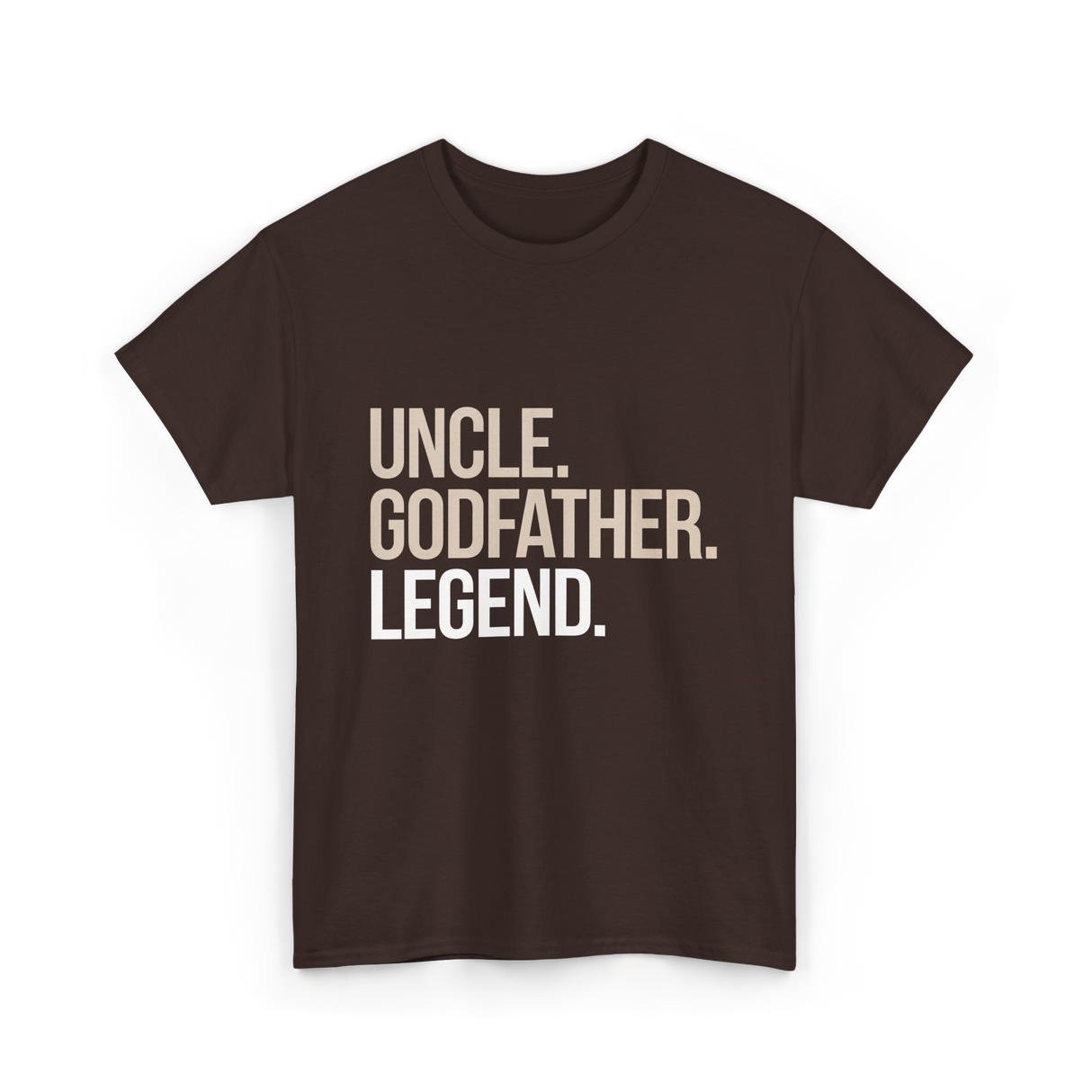 Uncle Godfather Legend Godfather T-Shirt - Dark Chocolate