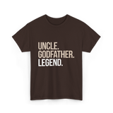 Uncle Godfather Legend Godfather T-Shirt - Dark Chocolate