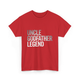 Uncle Godfather Legend Godfather T-Shirt - Red