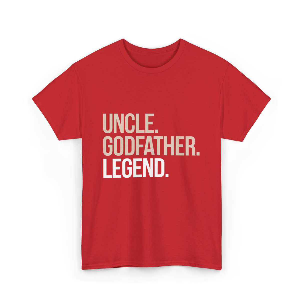 Uncle Godfather Legend Godfather T-Shirt - Red