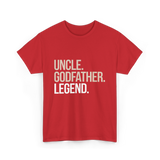 Uncle Godfather Legend Godfather T-Shirt - Red