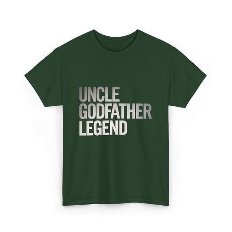 Uncle Godfather Legend Godfather T-Shirt - Forest Green