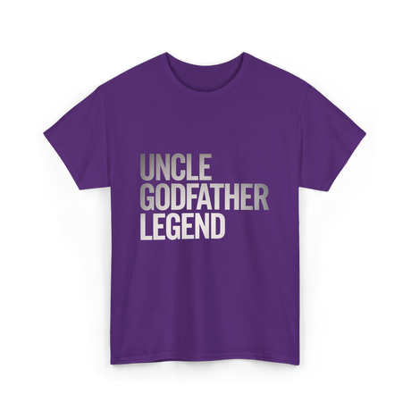 Uncle Godfather Legend Godfather T-Shirt - Purple