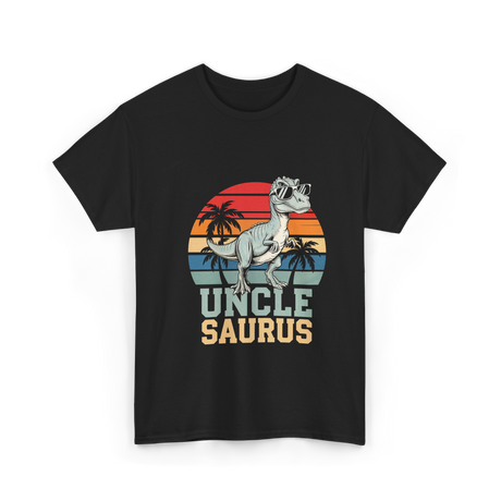 Uncle Saurus Dinosaur Uncle T-Shirt - Black