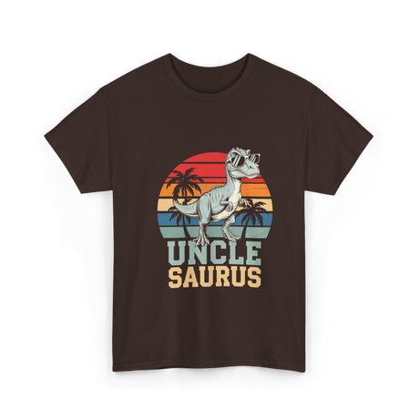 Uncle Saurus Dinosaur Uncle T-Shirt - Dark Chocolate