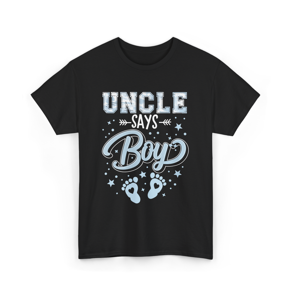 Uncle Says Boy Baby T-Shirt - Black