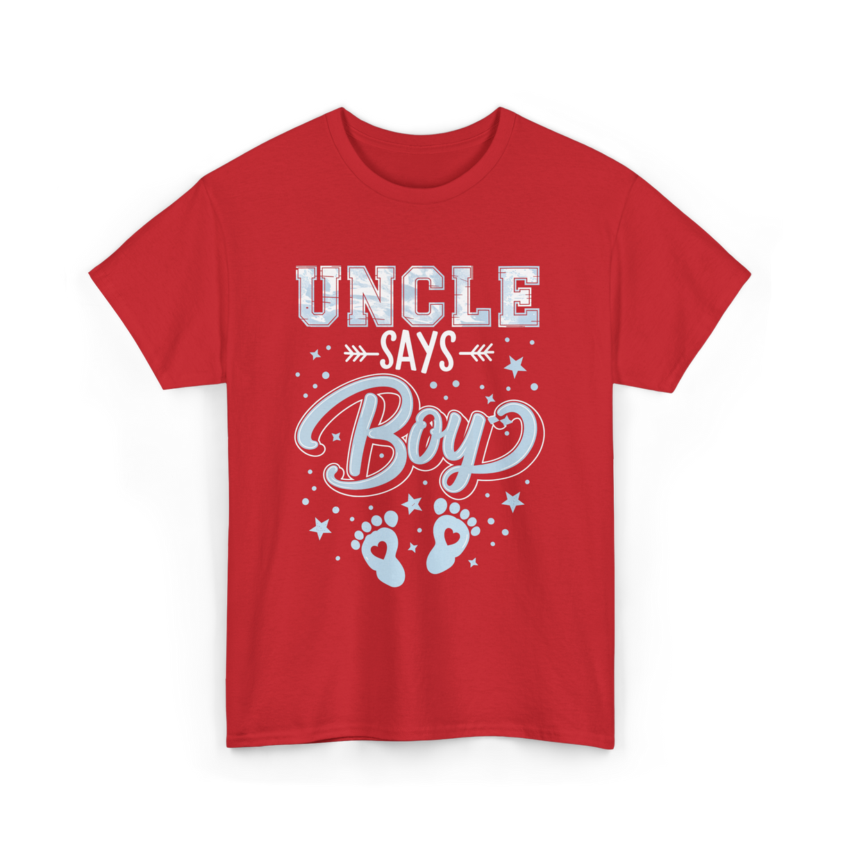 Uncle Says Boy Baby T-Shirt - Red