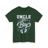 Uncle Says Boy Baby T-Shirt - Forest Green