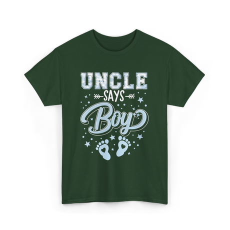 Uncle Says Boy Baby T-Shirt - Forest Green