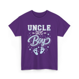 Uncle Says Boy Baby T-Shirt - Purple