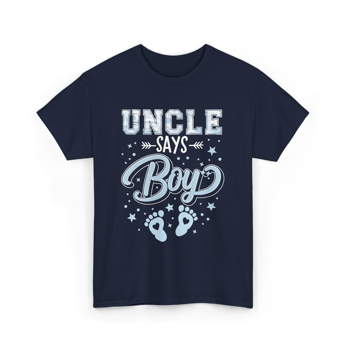 Uncle Says Boy Baby T-Shirt - Navy