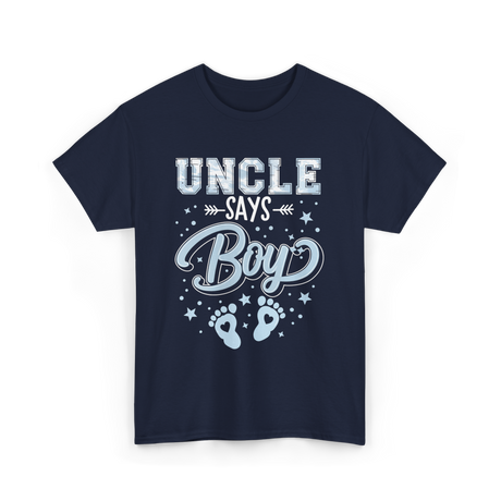 Uncle Says Boy Baby T-Shirt - Navy