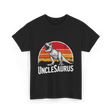 Unclesaurus T Rex Dinosaur T-Shirt - Black