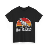 Unclesaurus T Rex Dinosaur T-Shirt - Black