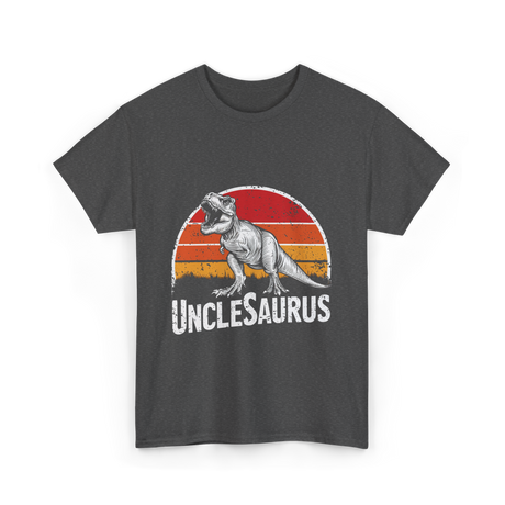 Unclesaurus T Rex Dinosaur T-Shirt - Dark Heather