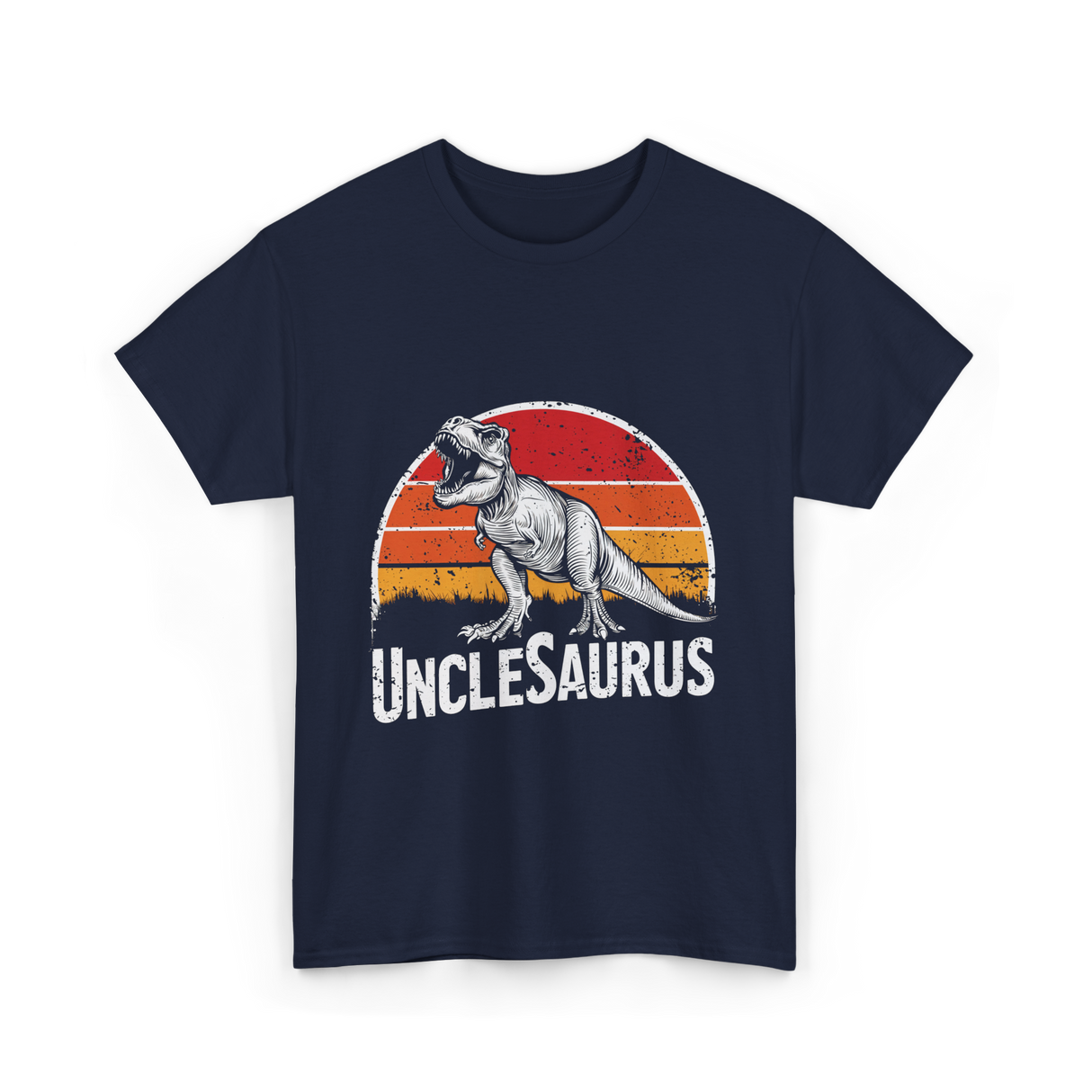 Unclesaurus T Rex Dinosaur T-Shirt - Navy