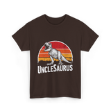 Unclesaurus T Rex Dinosaur T-Shirt - Dark Chocolate