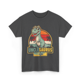 Unclesaurus T Rex Dinosaur Uncle T-Shirt - Dark Heather