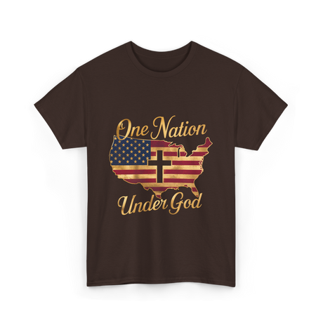 Under God America T-Shirt - Dark Chocolate