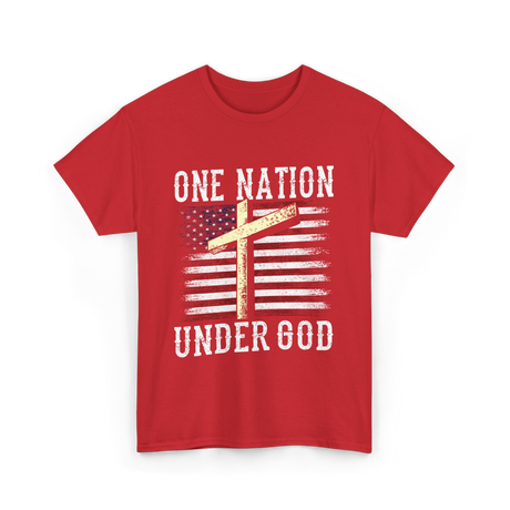 Under God America T-Shirt - Red