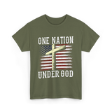 Under God America T-Shirt - Military Green