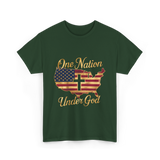 Under God America T-Shirt - Forest Green