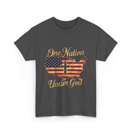 Under God America T-Shirt - Dark Heather