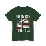 Under God America T-Shirt - Forest Green