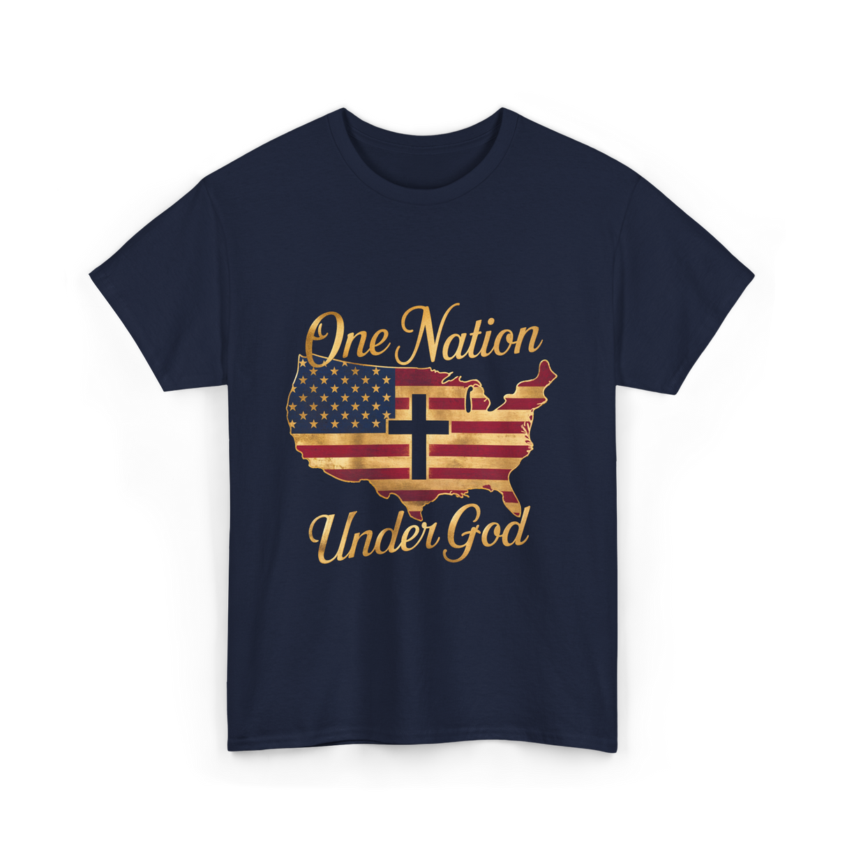 Under God America T-Shirt - Navy