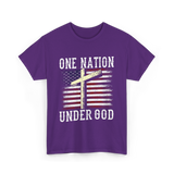 Under God America T-Shirt - Purple