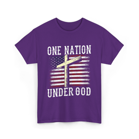 Under God America T-Shirt - Purple