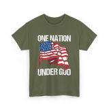 Under God Patriotic T-Shirt - Military Green