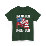 Under God Patriotic T-Shirt - Forest Green