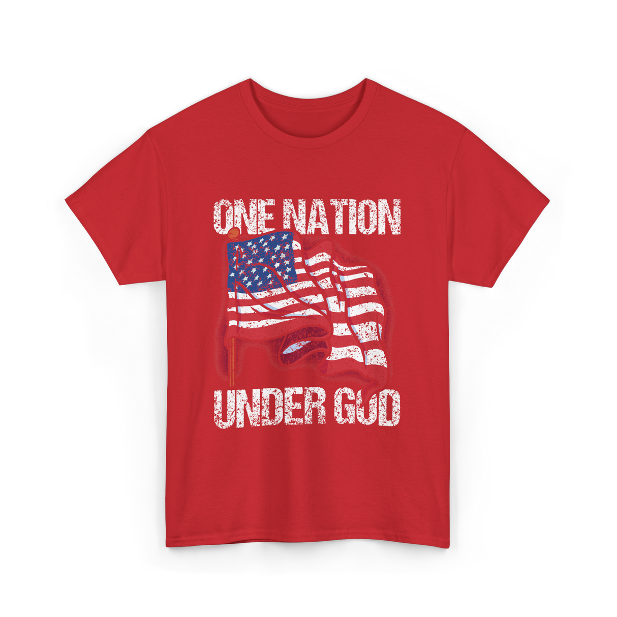 Under God Patriotic T-Shirt - Red