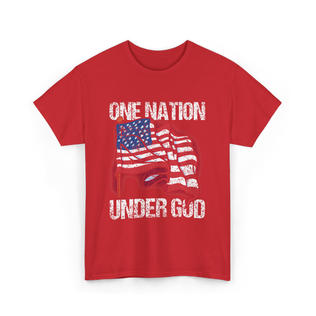 Under God Patriotic T-Shirt - Red