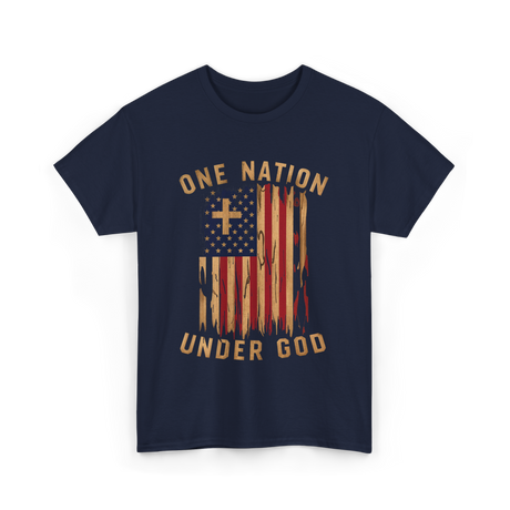 Under God Patriotic T-Shirt - Navy