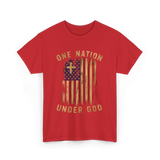 Under God Patriotic T-Shirt - Red