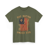 Under God Patriotic T-Shirt - Military Green