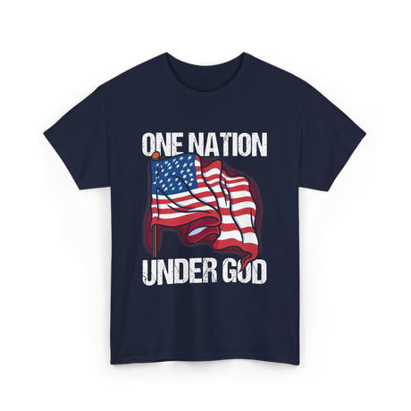 Under God Patriotic T-Shirt - Navy