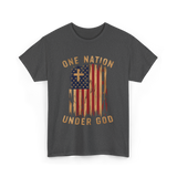 Under God Patriotic T-Shirt - Dark Heather