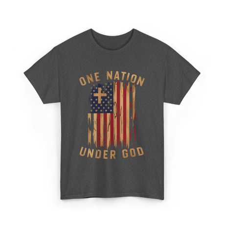 Under God Patriotic T-Shirt - Dark Heather