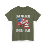 Under God Patriotic T-Shirt - Military Green