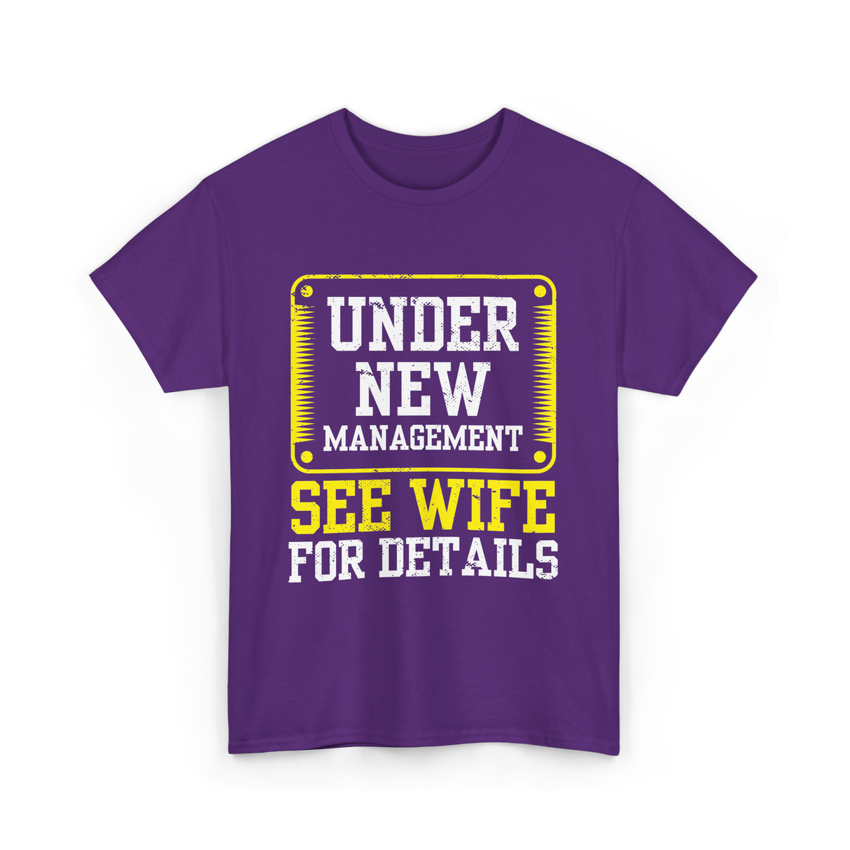 Under New Management T-Shirt - Purple