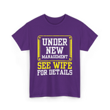 Under New Management T-Shirt - Purple