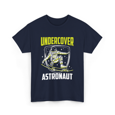 Undercover Astronaut Skateboarding Space T-Shirt - Navy