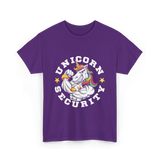 Unicorn Security Muscular Unicorn T-Shirt - Purple