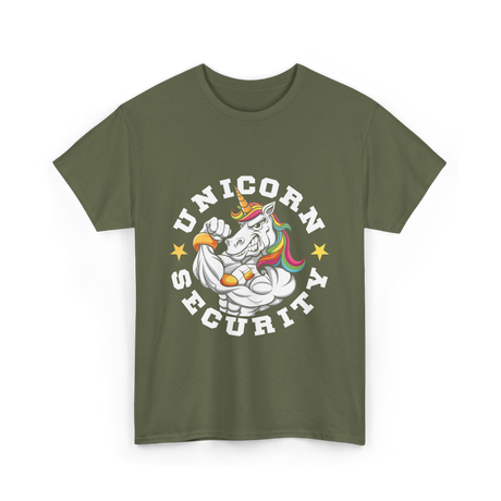 Unicorn Security Muscular Unicorn T-Shirt - Military Green