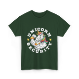 Unicorn Security Muscular Unicorn T-Shirt - Forest Green